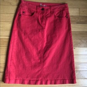 Boden Jean skirt.